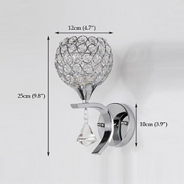Max Crystal Modern modern galvanizált funkció a Crystal Ambient Light falikar falilámpákhoz