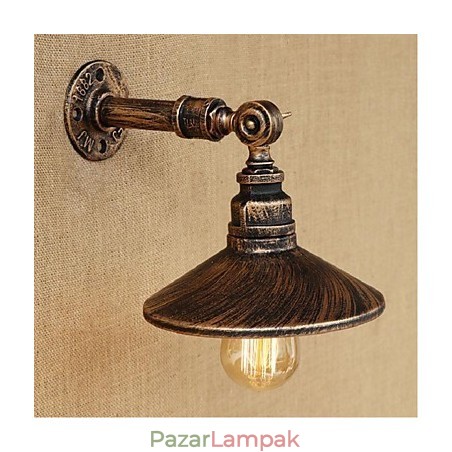 Ipari stílusú Nordic Water Pipe fali lámpa Fali Világosbarna Ősi Ipari stílusú Nordic Water Pipe fali lámpa Fali Világosbarna Ősi