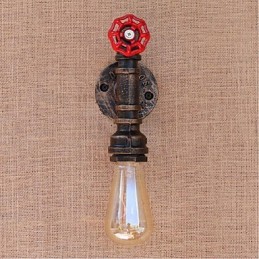 Nosztalgia Simple Water Pipe dekoratív kis fali lámpa fali lámpa