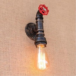 Nosztalgia Simple Water Pipe dekoratív kis fali lámpa fali lámpa