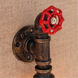 Nosztalgia Simple Water Pipe dekoratív kis fali lámpa fali lámpa