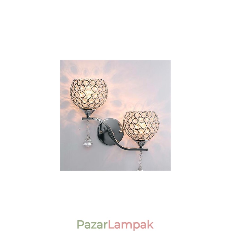 Modern minimalista nappali folyosó folyosó kristály fali lámpa