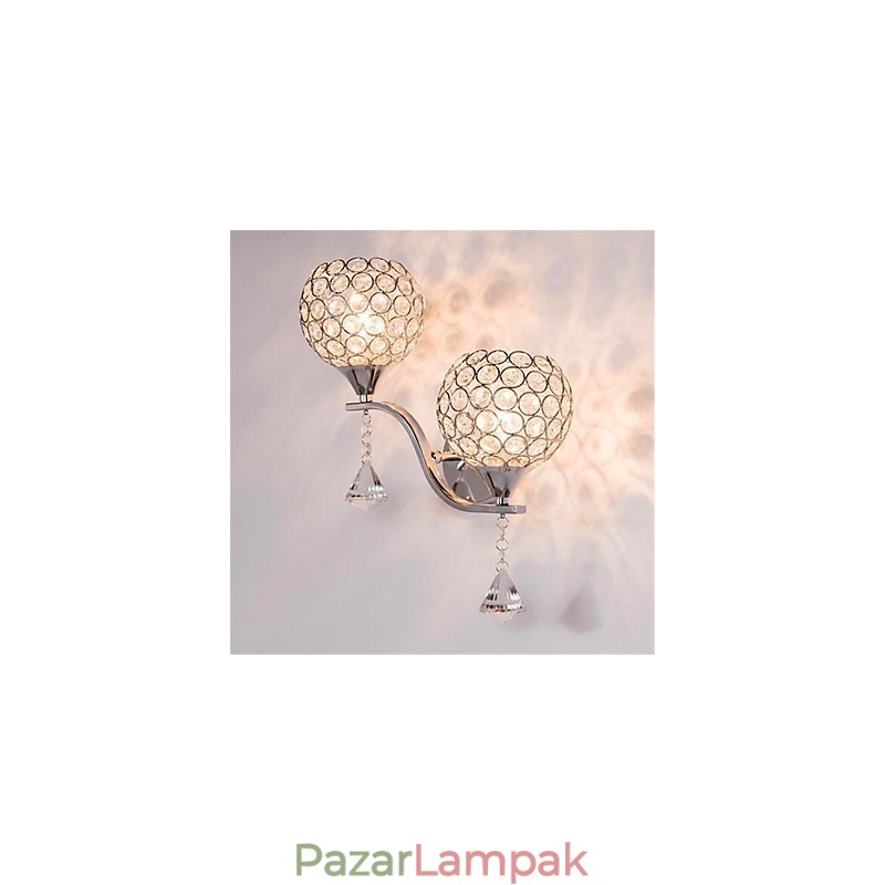 Modern minimalista nappali folyosó folyosó kristály fali lámpa