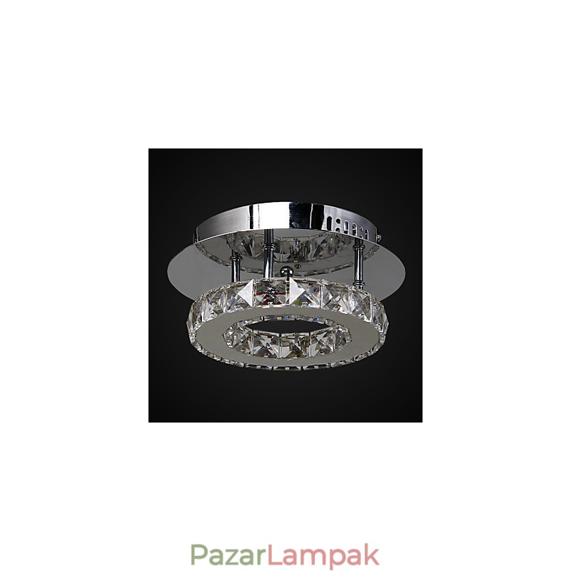 Modern, modern Crystal króm fém süllyesztett tartó