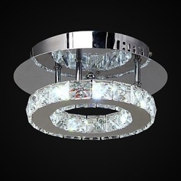 Modern, modern Crystal króm fém süllyesztett tartó