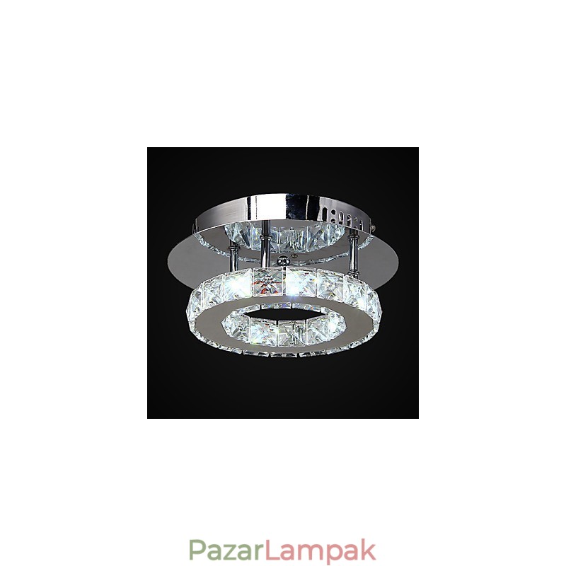 Modern, modern Crystal króm fém süllyesztett tartó