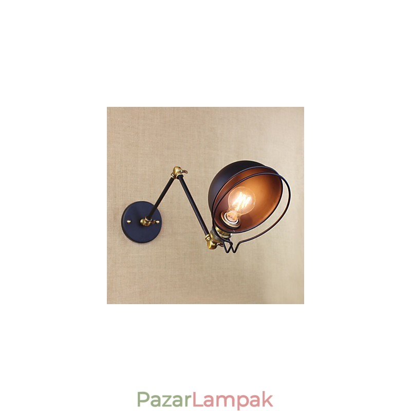 Ipari retro európai stílusú falu karakteres világítás Dekoratív fali lámpa Vaskar
