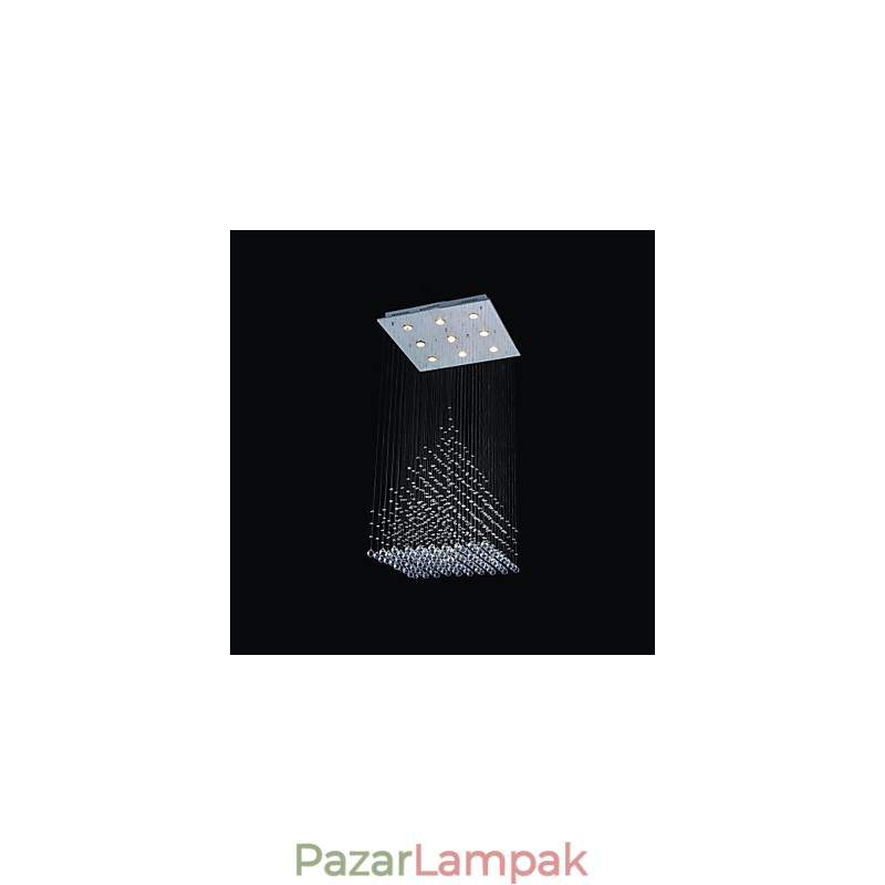 Modern, modern Crystal króm fém süllyesztett tartó