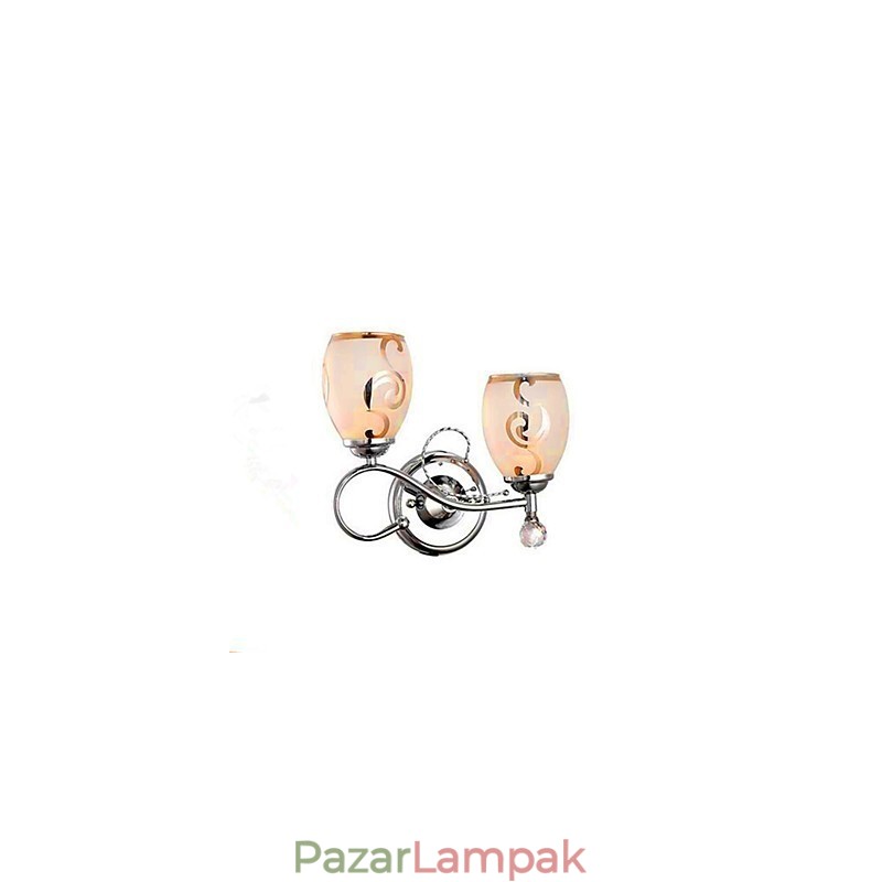 Modern, kortárs galvanizált funkció a kristály mini stílusú környezeti fényű falilámpákhoz