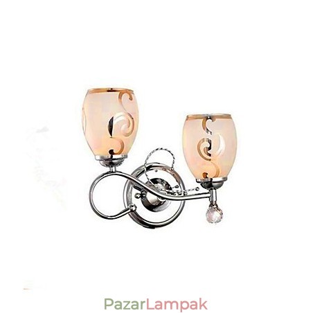 Modern, kortárs galvanizált funkció a kristály mini stílusú környezeti fényű falilámpákhoz