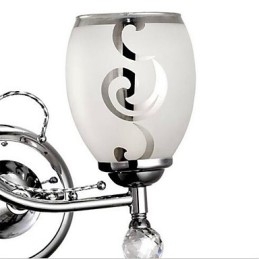 Modern, kortárs galvanizált funkció a kristály mini stílusú környezeti fényű falilámpákhoz