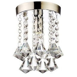 Modern, kortárs, hagyományos, klasszikus Country Crystal mini stílusú krómkristály süllyesztett tartó