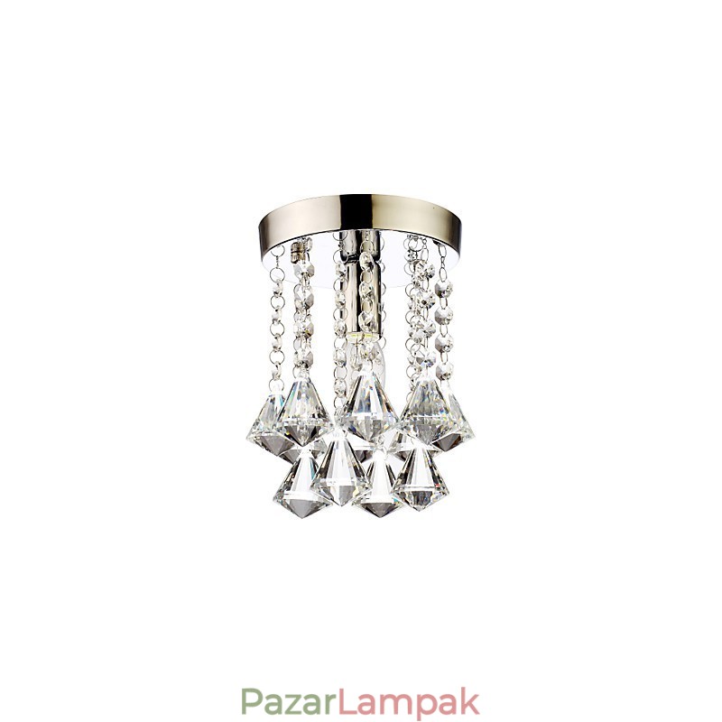 Modern, kortárs, hagyományos, klasszikus Country Crystal mini stílusú krómkristály süllyesztett tartó