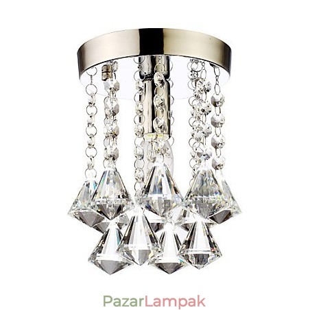 Modern, kortárs, hagyományos, klasszikus Country Crystal mini stílusú krómkristály süllyesztett tartó Modern, kortárs, hagyományos, klasszikus Country Crystal mini stílusú krómkristály süllyesztett tartó
