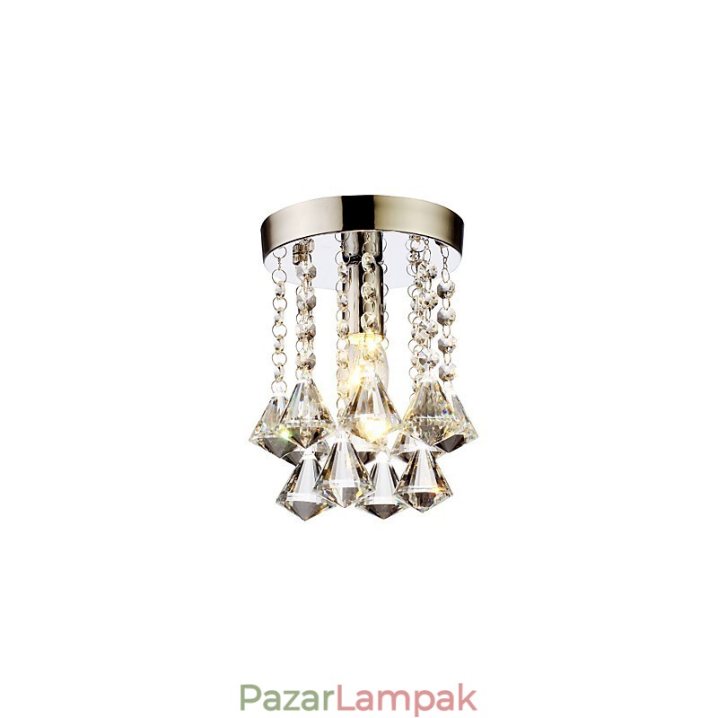 Modern, kortárs, hagyományos, klasszikus Country Crystal mini stílusú krómkristály süllyesztett tartó