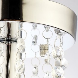 Modern, kortárs, hagyományos, klasszikus Country Crystal mini stílusú krómkristály süllyesztett tartó