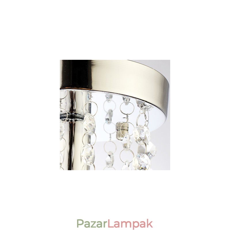 Modern, kortárs, hagyományos, klasszikus Country Crystal mini stílusú krómkristály süllyesztett tartó