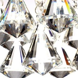 Modern, kortárs, hagyományos, klasszikus Country Crystal mini stílusú krómkristály süllyesztett tartó