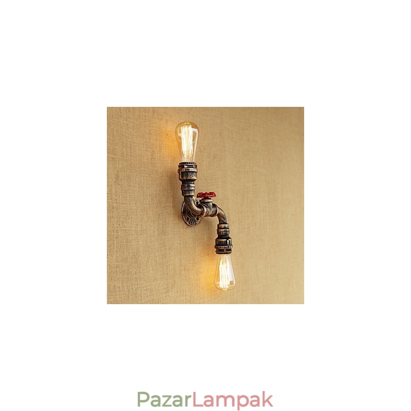 Rusztikus Lodge Country Brass funkció mini stílusú környezeti fényű fali lámpákhoz