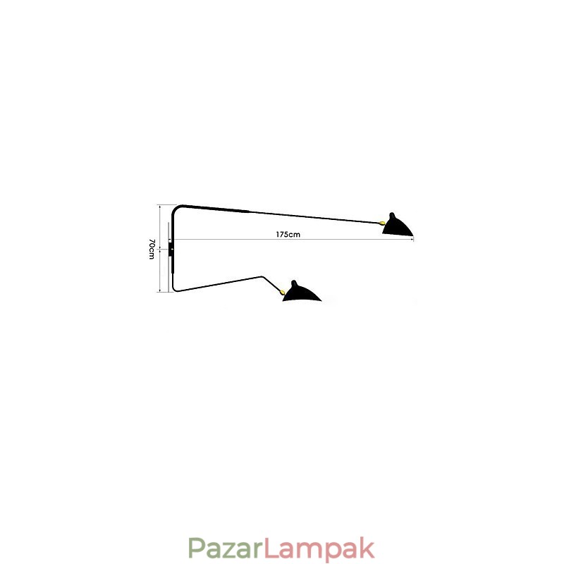 Modern, kortárs festési funkció a környező fényű falilámpákhoz