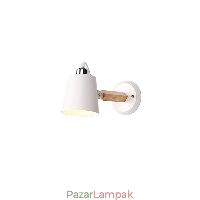 Vintage fa Art Deco fém Fém rusztikus falikar Nappali Étkező Előszoba Fali lámpa Fekete Fehér Választható