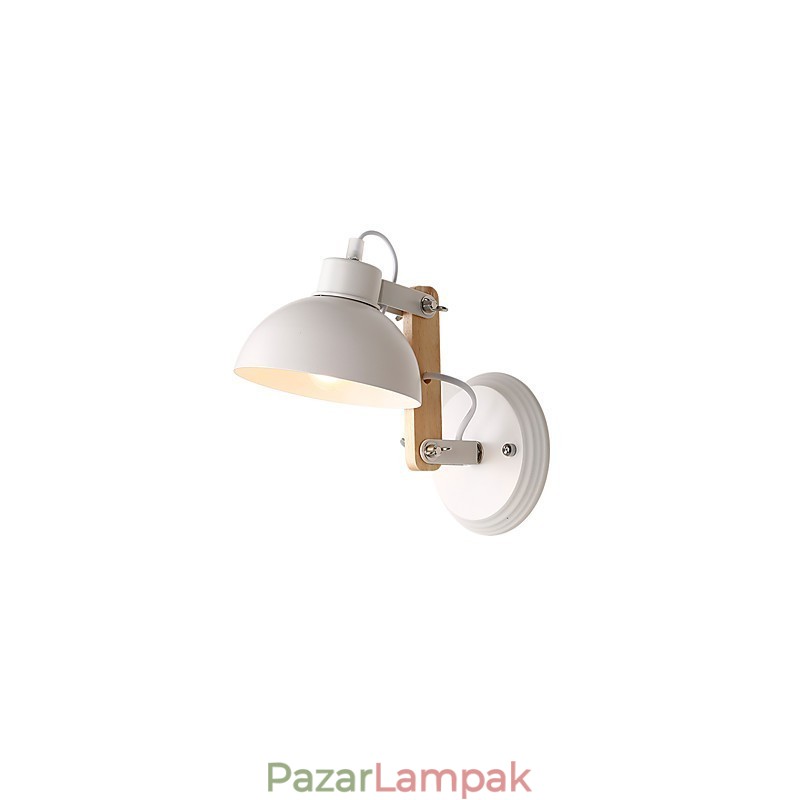 Vintage fa Art Deco fém Fém rusztikus falikar Nappali Étkező Előszoba Fali lámpa Fekete Fehér Választható