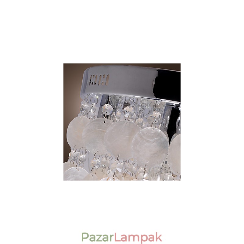 Modern, modern kristály mini stílusú, krómozott süllyesztett tartó
