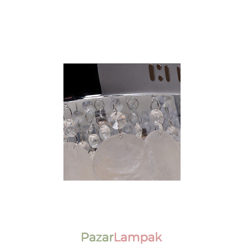 Modern, modern kristály mini stílusú, krómozott süllyesztett tartó