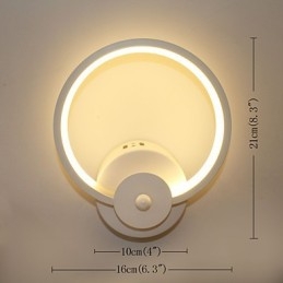 Modern minimalista kreatív éjjeli lámpa beágyazott lámpa bejárati lépcsők hálószoba fali világítás