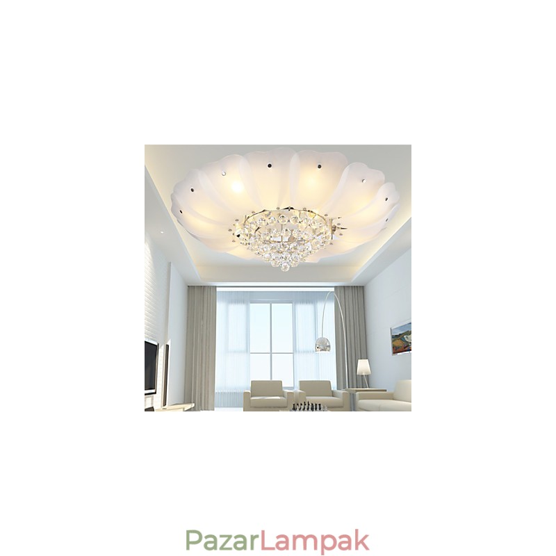 Flush Mount Crystal Modern kortárs, hagyományos klasszikus fém