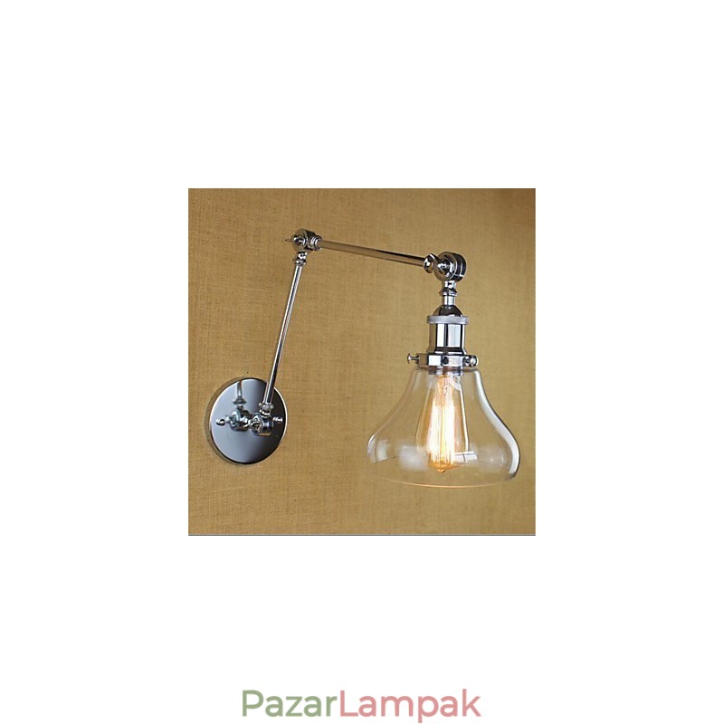 Country Retro galvanizált funkció a mini stílusú szemvédelemhez, környezeti fényű lengőkaros lámpafalhoz
