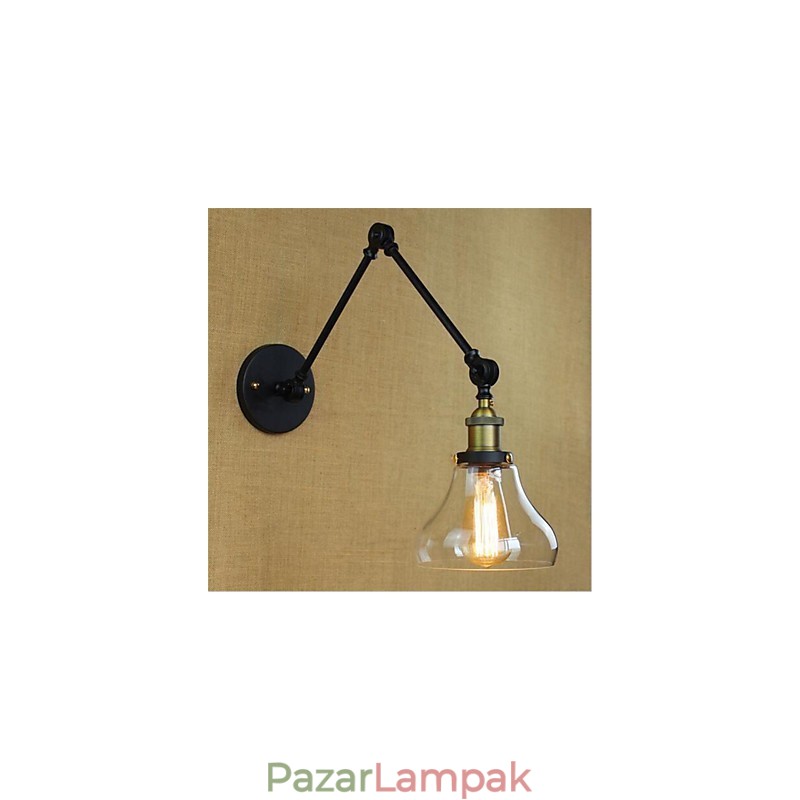 Country Retro galvanizált funkció a mini stílusú szemvédelemhez, környezeti fényű lengőkaros lámpafalhoz