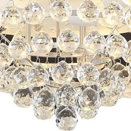 Flush Mount Crystal Modern kortárs, hagyományos klasszikus fém