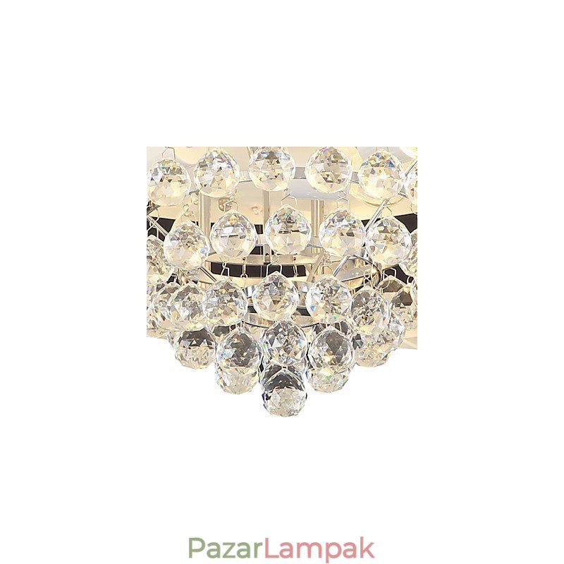 Flush Mount Crystal Modern kortárs, hagyományos klasszikus fém