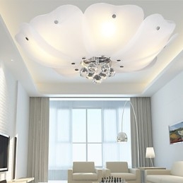 Flush Mount Crystal Modern kortárs, hagyományos klasszikus fém