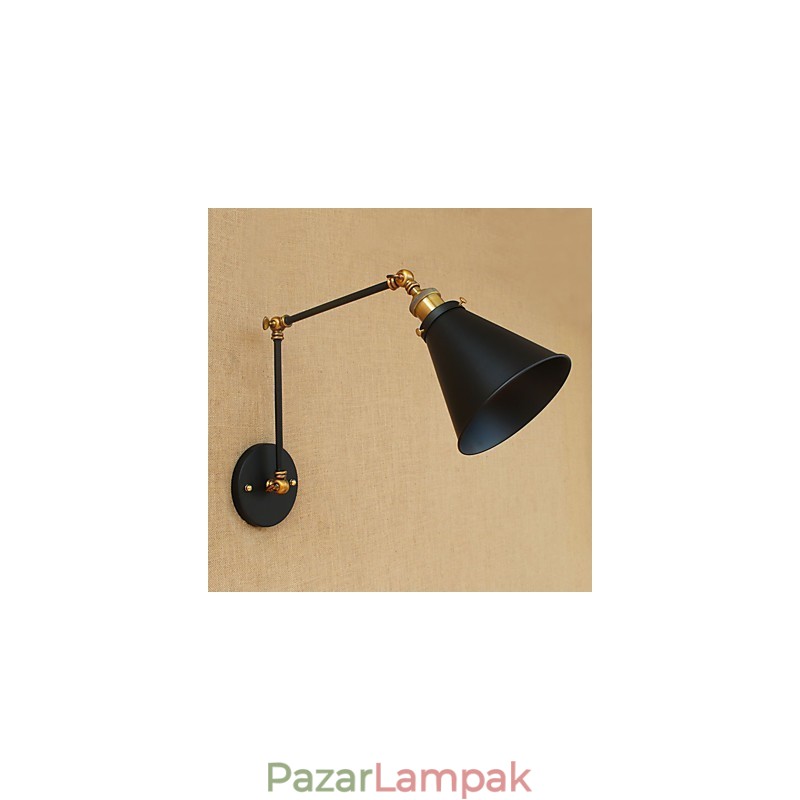 Falikar sárgaréz Vintage ipari fali lámpa, otthoni világítás beltéri dekorációs falikar
