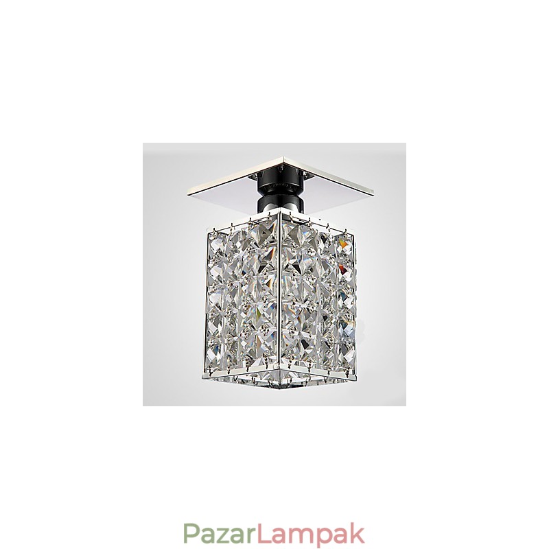 Modern, modern, galvanizált fém süllyesztett tartó