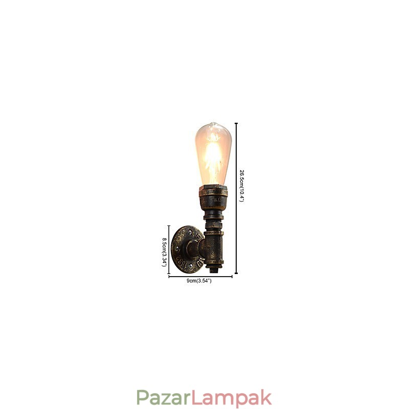 Fali lámpa fali lámpák Fali vas fali lámpa Buta fekete fénykard lámpa a falon