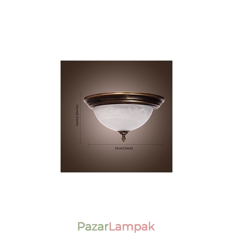 Antik ihletésű süllyesztett tartó 2 lámpával
