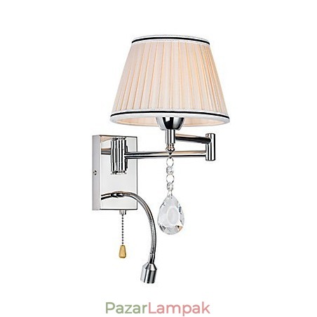 Fali lámpa Modern kortárs rusztikus páholy Modern kortárs vidéki króm funkció a kristály lengőkarhoz Fali lámpa Modern kortárs rusztikus páholy Modern kortárs vidéki króm funkció a kristály lengőkarhoz