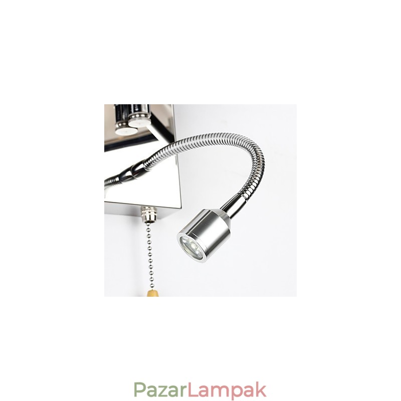 Fali lámpa Modern kortárs rusztikus páholy Modern kortárs vidéki króm funkció a kristály lengőkarhoz