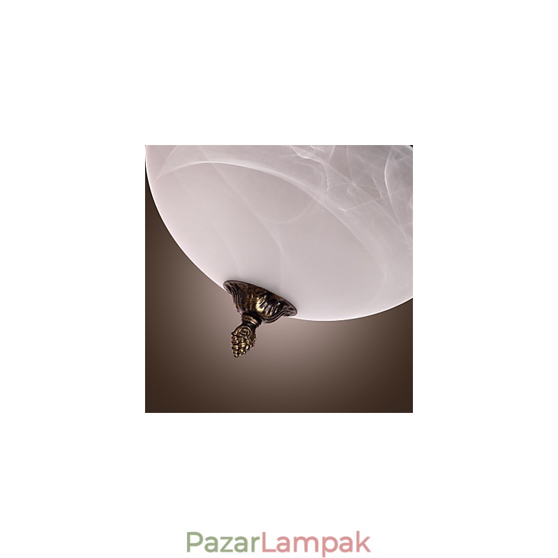 Antik ihletésű süllyesztett tartó 2 lámpával