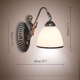 Európai stílusú retro nappali szoba lámpa veranda fali lámpa erkély kávézó fali lámpa