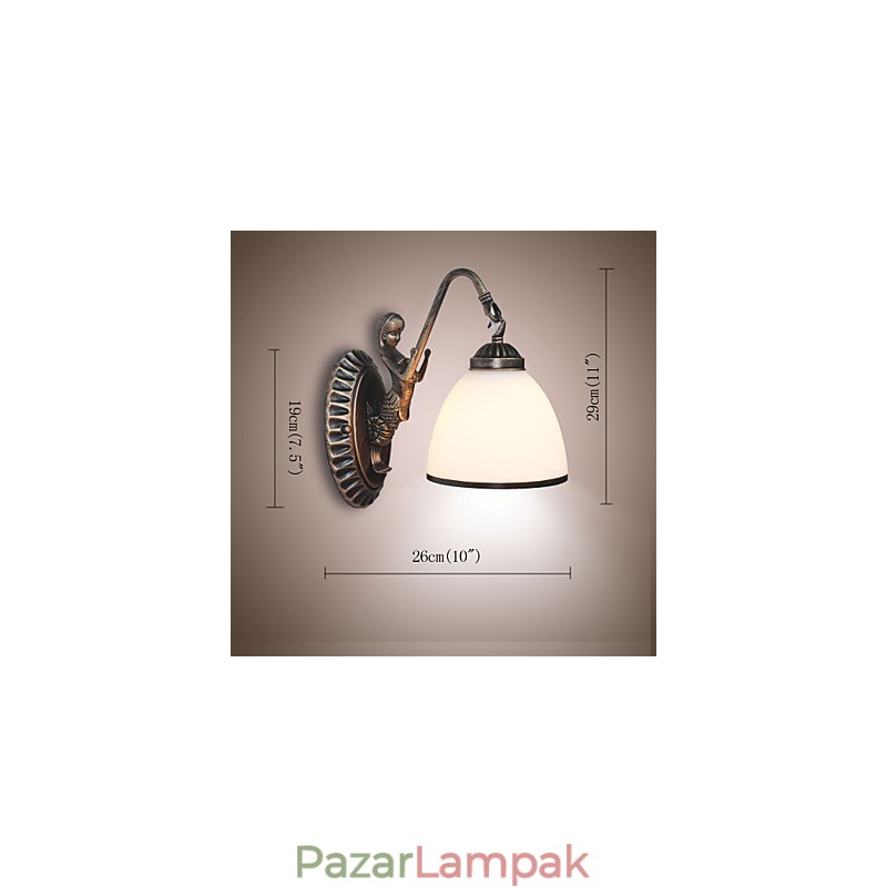 Európai stílusú retro nappali szoba lámpa veranda fali lámpa erkély kávézó fali lámpa