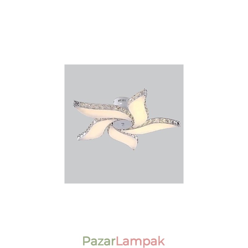 Modern, kortárs kristály fém süllyesztett tartó