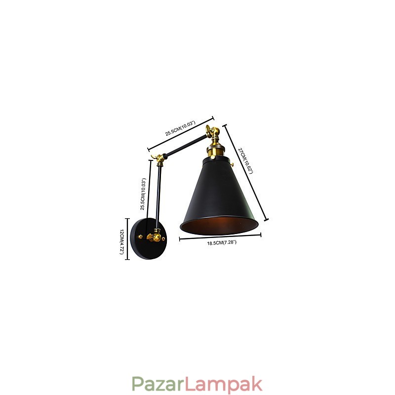Rusztikus Lodge Hagyományos klasszikus festési funkció a Downlight fali lámpákhoz