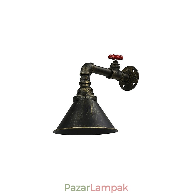 loft Retro Ipari Falikar Étterem és Bár Fém Water Pipe Fali lámpa