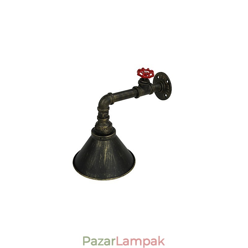loft Retro Ipari Falikar Étterem és Bár Fém Water Pipe Fali lámpa