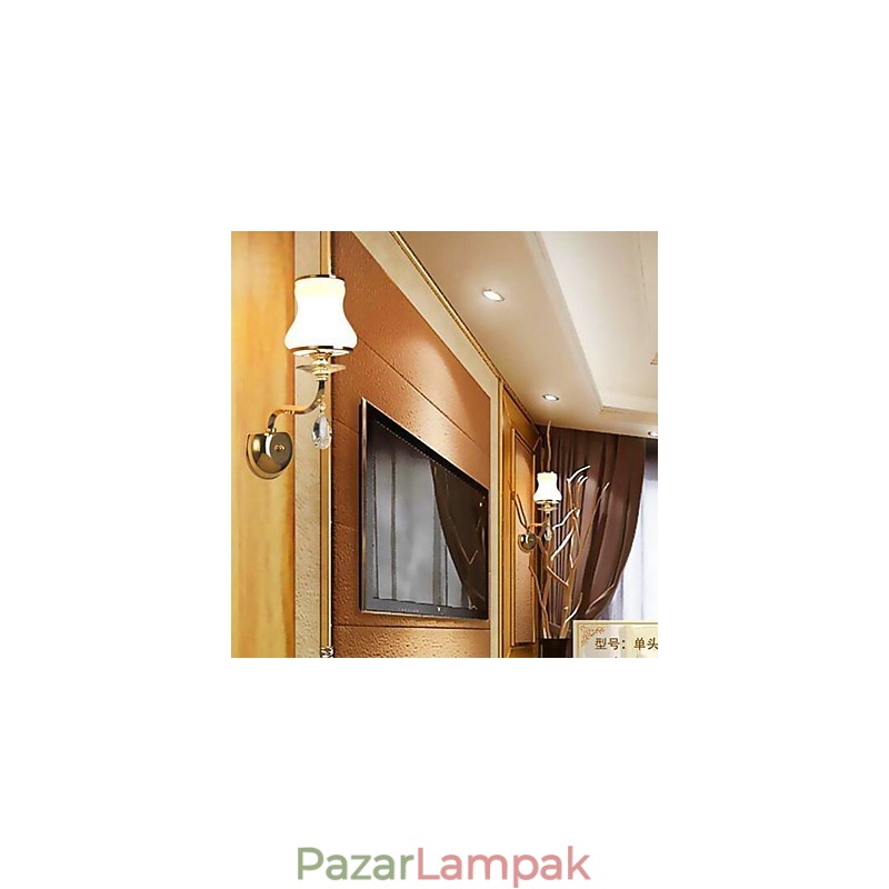 Modern, kortárs galvanizált funkció a Crystal Mini stílusú szemvédő környezeti fényes fali lámpákhoz