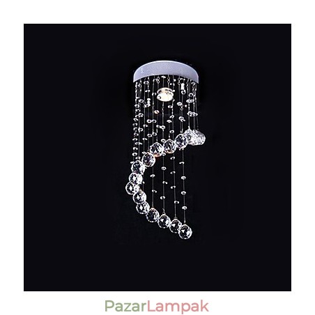 Modern, modern kristályból galvanizált fém csillár süllyesztett tartó Modern, modern kristályból galvanizált fém csillár süllyesztett tartó